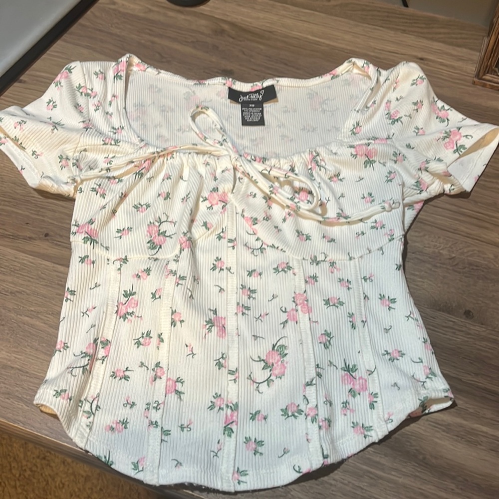 Flower corset top